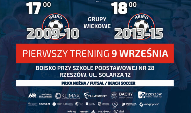 Ruszają treningi nowych grup młodzieżowych w Heiro