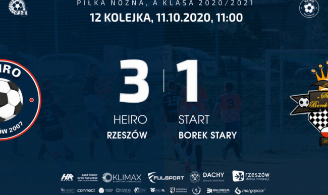 Wygrywamy mecz na szczycie. Heiro – Start Borek Stary 3-1.