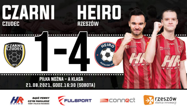 Pewna wygrana ze spadkowiczem. Czarni Czudec – Heiro 1-4 (1-2)