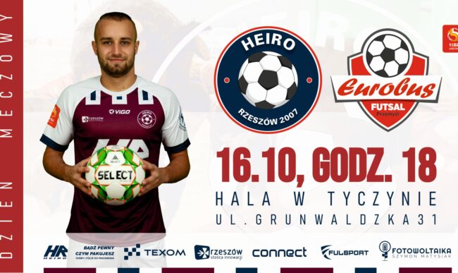 1 liga futsalu: Heiro – Eurobus 3-6 (1-2)