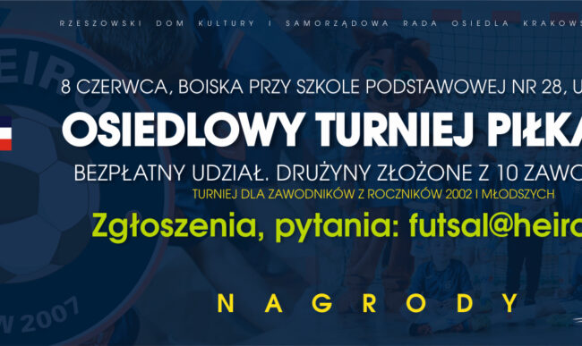 W sobotę 2. Osiedlowy Turniej Piłkarski